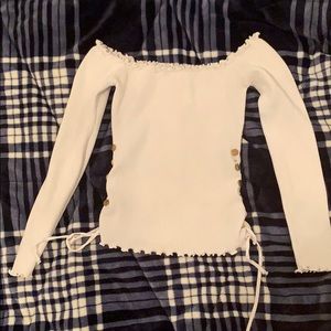 Off the shoulder dressy long sleeve